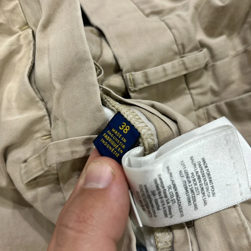 Polo Ralph Lauren Men's Chino Shorts Size 38 Tan Preppy